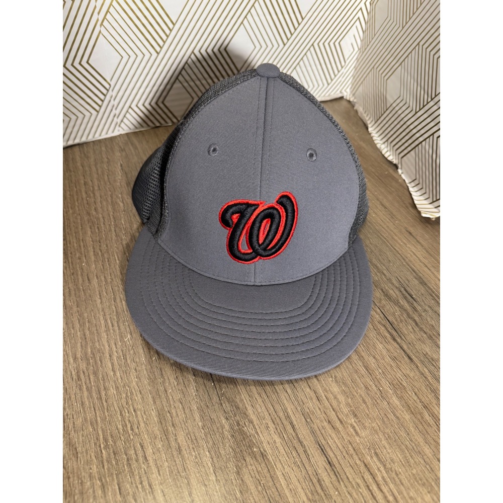 Pacific Headwear 3FortyOne Elite Gray Mesh Trucker Hat Flexfit SM-MD ES341